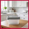 3x Food Containers 1200ml Food Box for School Work Set
