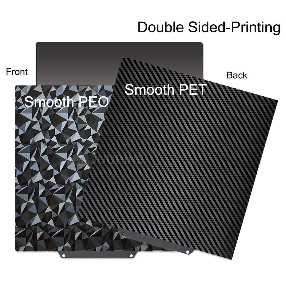 Double Sided H1H Textured PEI 330x330 Sheet Spring Steel 330mm Build Plate Flexible Print Bed for QIDI X-Max 3