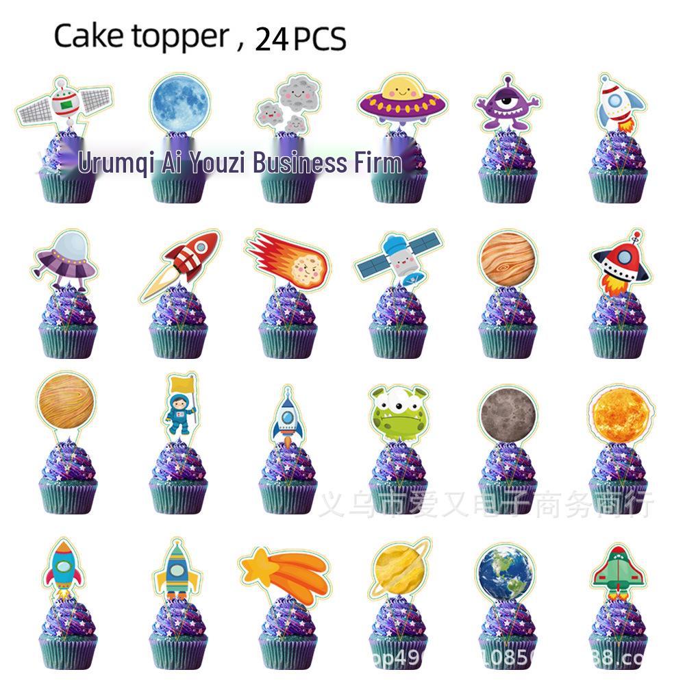 Space Astronaut Party Set: Bunting, Napkins, Plates, Tablecloth, Cutlery & Cards