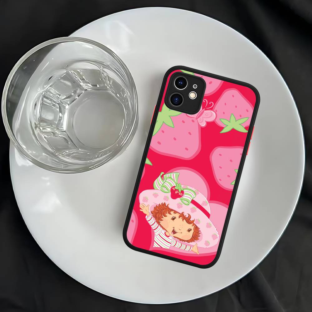 S-Strawberry S-Shortcake Phone Case For iPhone 16 15 14 13 12 11 Pro Max 7 8 6 6s Plus Matte Cover