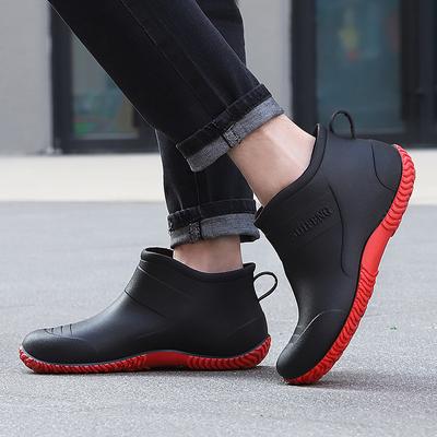 Scarpe da Giardino Impermeabili da Uomo Antiscivolo alla Caviglia Scarpe da Pioggia Slip-on Gomma Calzature da Lavoro per Chef Scarpa da Pioggia per Esterni per Agricoltura