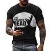 3D Digital Printing T-Shirt Teen Men's Short Sleeve Top Versatile Breathable