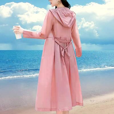 Zonnebeschermende Kleding Dames Zomer Lange Koreaanse Versie van De Losse en Dunne Super Fee Buiten met Capuchon Vest Zonnebeschermende Kleding Dunne Jas