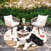 Sheepdog pattern round rug,Carpet Rug for Living Room Bedroom Playroom ,Non-slip Floor Mat,Holiday Gifts and Birthday Gifts.