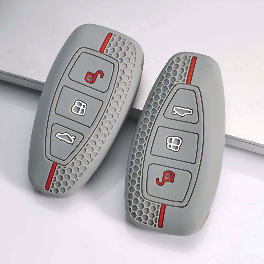 Silicone Car Key Cover Case for Ford Focus 4 ST Mondeo 5 Edge Explorer Ecosport Kuga Escape Fiesta Mustang F150 Ranger Keyless