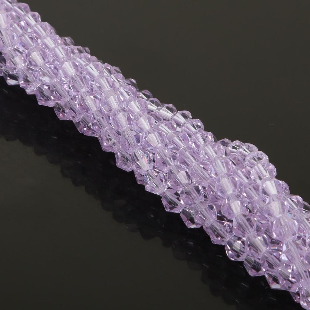 6mm DIY Colored Glass Crystal Pointed Beads for Jewelry and Phone Chain Accessories