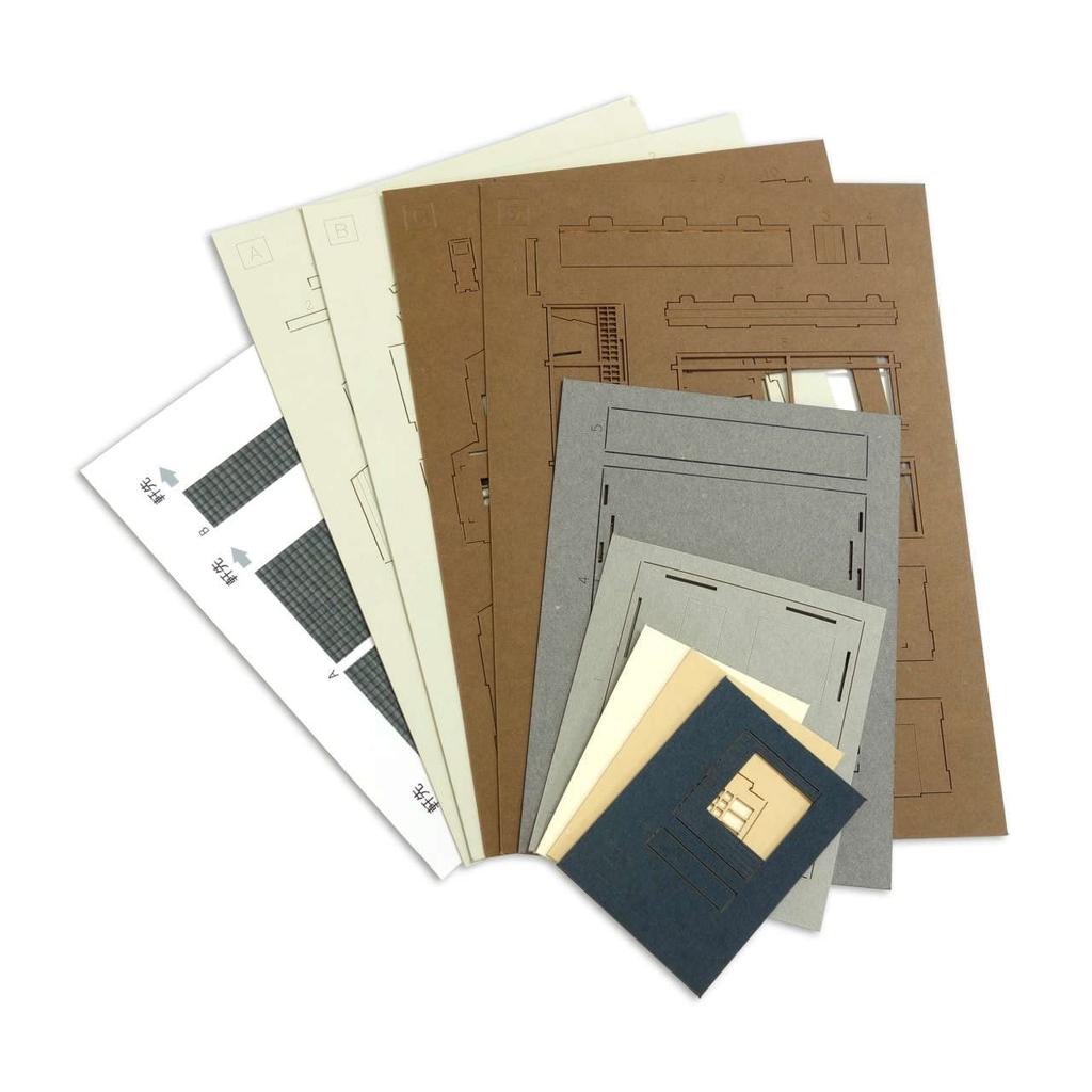 Sankei Nostalgische Diorama Serie Ryokan Papierbastelbogen 4XL 1/150 MP03-113