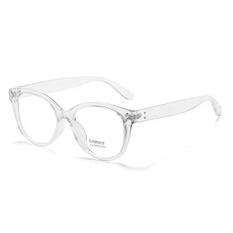 Retro Anti-Blue Glasses Frame Women S Trend Black Frame Plain Flat Glasses Personalized Glasses