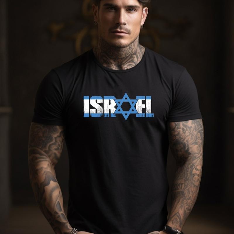 Israel Tshirt Jewish Star Tshirt Israeli Military Army IDF Tzahal Graphic T Shirts Harajuku Vintage T Shirt Cotton Tee Tops Unisex