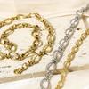 1 Piece 304 Stainless Steel Oval Chain Necklace For Women Men Chain Necklaces Diy Punk Handmade Jewelry Supplies 40/45cm Long