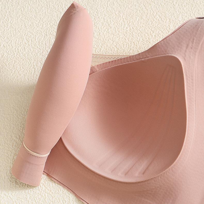 Seamless Lingerie Women's Gathering Thin Bra Adjustable Accessory Breast Anti Sagging Sports Sleep Bra