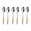 Set di posate dorate alla moda in acciaio inossidabile 18/10 Set di coltelli forchette posate Set di posate da servizio Posate Forchetta Drop Shipping