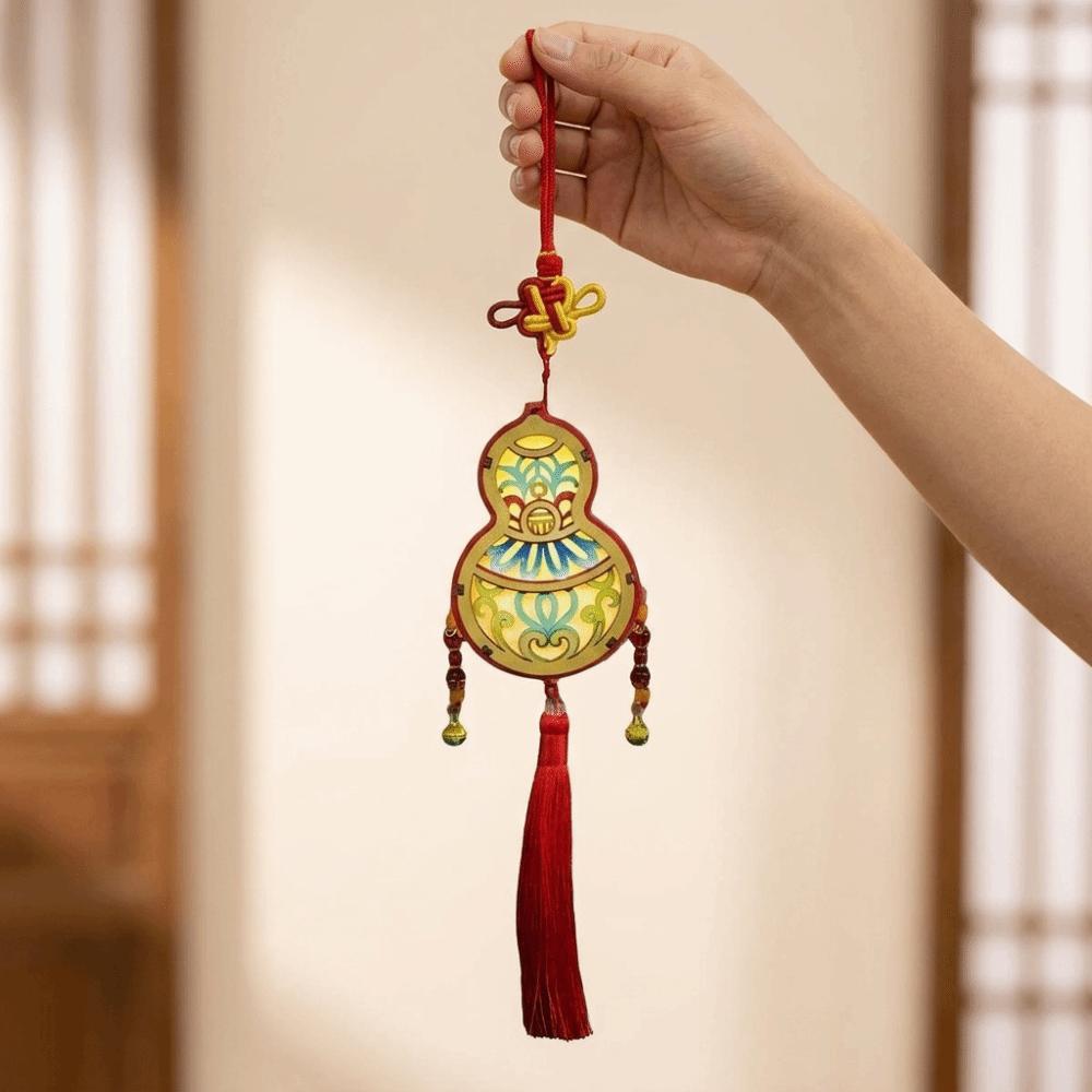 Lightweight DIY Craft Material Kit Wooden Hanging Lantern Portable Handheld Lantern Gift