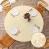 Elastic Round Fitted Tablecloth Waterproof Oil-Proof Wedding Party Table Cover Dust-Proof Oil-Proof and Skid-Proof Nordic Style