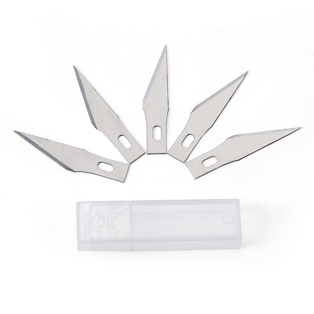 

Нескользящий металлический скальпель, набор инструментов, резак, гравировка, крафтовые ножи + 5 шт. лезвий, инструменты для ремонта мобильных телефонов, печатных плат, DIY, ручные инструменты