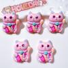 10 Stück Neue Süße Cartoon-Katzen-Serie Flache Rückseite Harz Scrapbooking DIY Schmuck Haarspange Basteldekoration