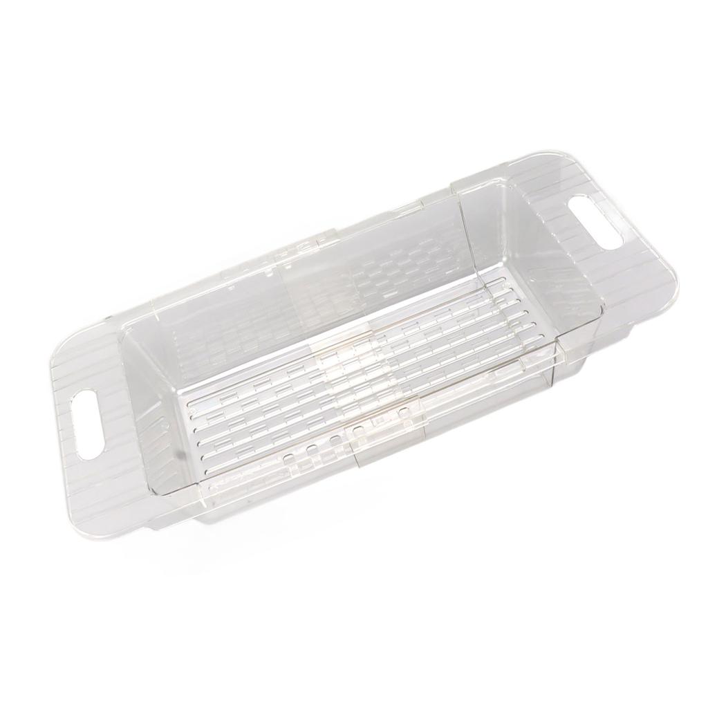 Kitchen Sink Fruit Vegetable Strainer Modern Minimalist PET Kitchen Telescopic Drain Rack Plastic