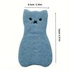 6PCS Cat-Shaped Sponge Scrubbers, Thickened PVA Cleaning Pads, Double-Sided Dish and Pot Cleaner Kitchen and Wall Cleaning Tools