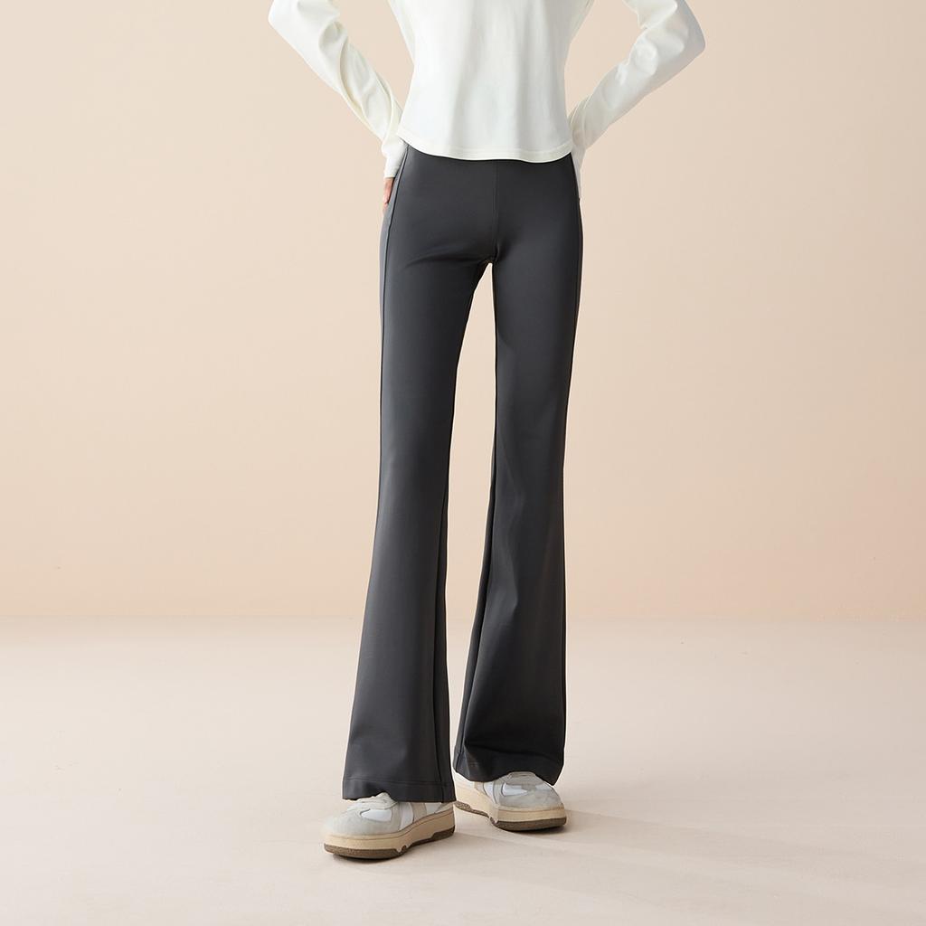 Elastic Casual Sports Bell Bottom Pants for Women