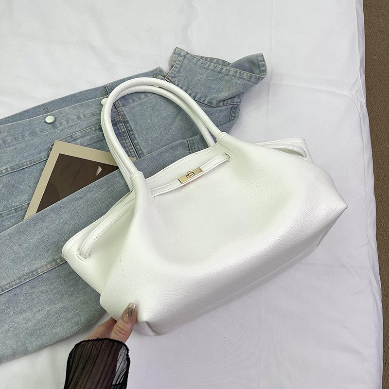 

Commuter large-capacity bag women s new spring and summer versatile shoulder underarm bag fashionable portable tote bag білий