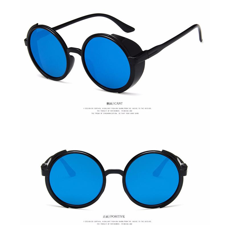 retro round Women sunglasses brand designer men luxury classic Punk fashion Hip hop plastic Outdoor sunglasses ladies UV400