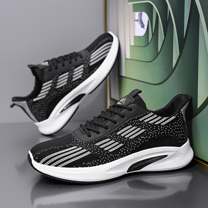 Men's 2025 New Summer Breathable Mesh Sports Shoes Fashionable and Simple Casual Shoes Barefoot and Flat Fitness Running Shoes