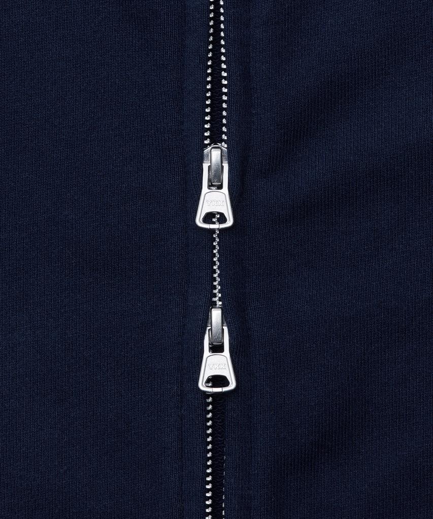 Musinsa Standard Crop Hooded Sweat Zip-Up [Navy]