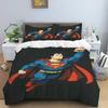 Superhero S-Superman Bedding Set, Cartoon Duvet Cover and Pillowcase, Multiple Sizes, Bedroom Decor, Teen and Adult Gift