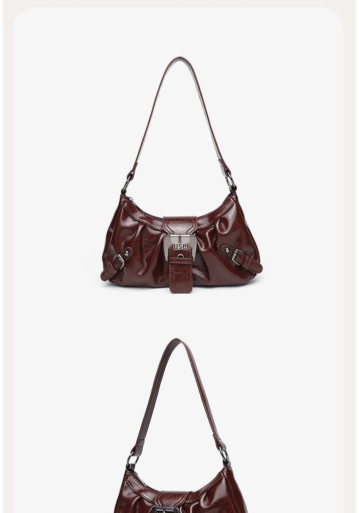 Damen Retro Falten Wolken Schultertasche - Auf Lager