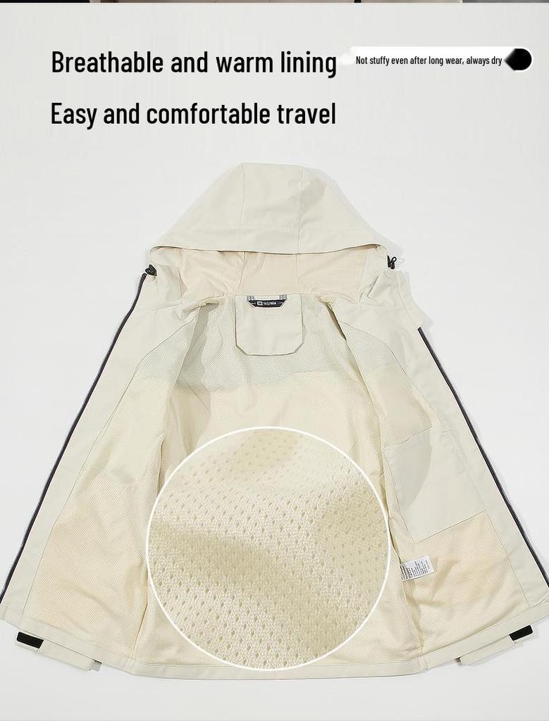 Unisex Thin Shell Windbreaker: Casual Outdoor Jacket for Hiking, Mountaineering, and Autumn Cycling.
