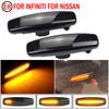 2pcs LED Dynamic Side Marker Turn Signal Repeater Light Indicator Flowing Flash Fit For Infiniti FX37, CLS51, S51
