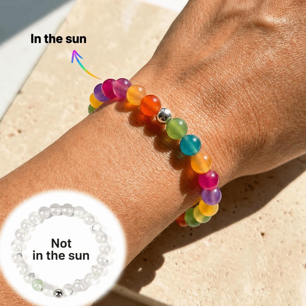 UV Reactive UV Reactive Bracelet Sunlight Color Changing Changing Bracelets Daily Wear Style1