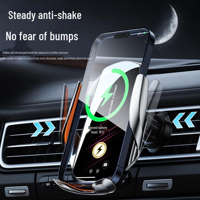Auto-Sensing Wireless Car Phone Charger & Anti-Shake Holder