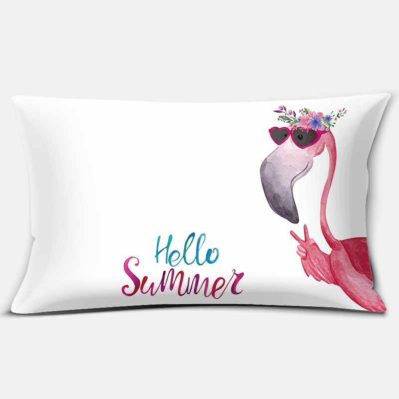 Fashion Plant Flamingo Home Decoration Sofa samochodowa Poszewka na poduszkę 30cm * 50cm