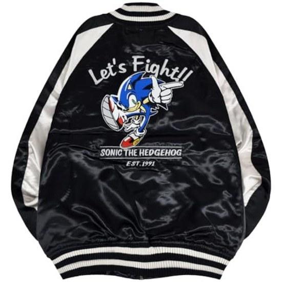 Yoshida Yu Sonic Hedgehog Sukajan Sega Game Outer Embroidery Jacket
