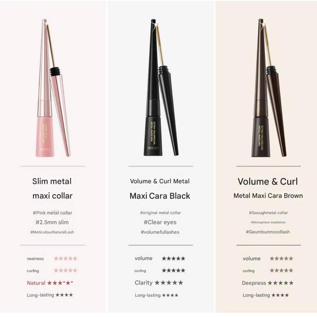 [NEOGEN] Dermalogy Extra Slim Metal Maxicara Black 6ml