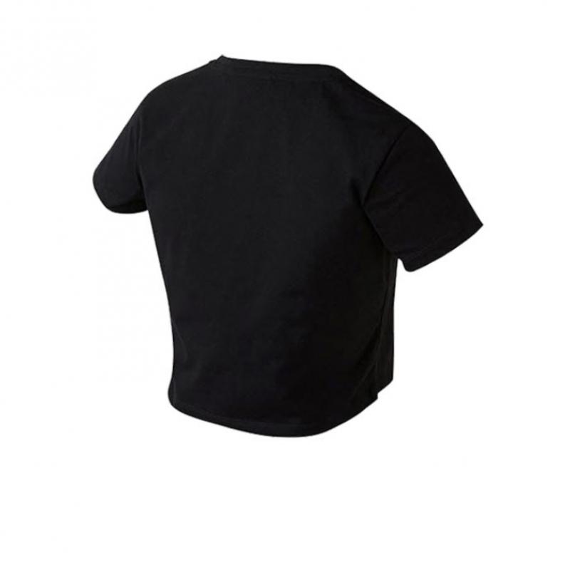 New Balance Half Club  Nbned2w582 Bk CenTer Logo Slim FiT ShorT Sleeve Tee Women S T ShirT