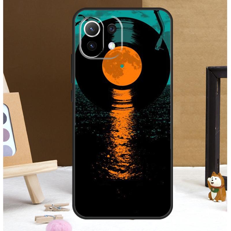 Vinyl Record Music Case For POCO M6 X3 X5 X6 Pro F3 F5 M5s Cover For Xiaomi 13T 12T 11T 14 Pro 12 13 Lite Case