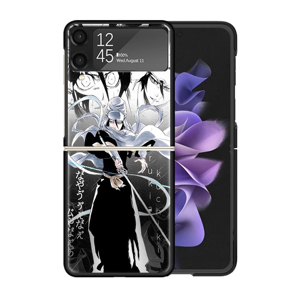 Bleach Kuchiki Rukia Cases For Samsung Galaxy Z Flip 4 5 6 7 3 Z Flip7 Flip6 Flip4 Flip5 Flip3 5G Hard Shockproof Fundas Cover G