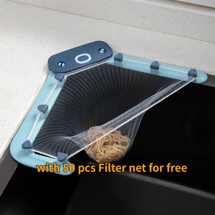 2 Pcs Octopus Basin Draining Rack Kitchen Sink Garbage Filter Net Washing Bowl Water Pool Draining Basket Disposable Anti-Clog Net