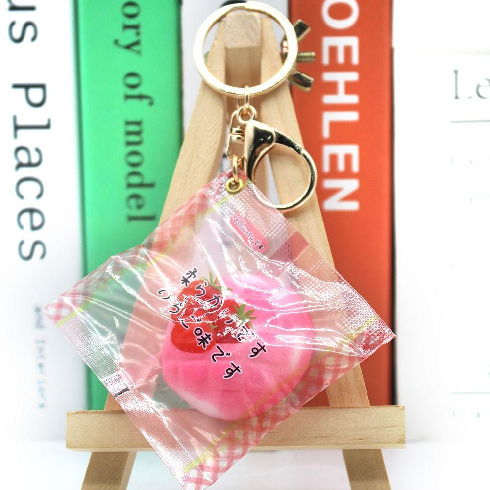 Novelty Pineapple Bread Keychain Squeeze Slow Rebound Pinch Pendant Children Gift