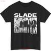 Slade Play It Loud T-Shirt Retro Band Print Musikliebhaber Pullover HEISSER ARTIKEL vintage Gewaschen Lässig Leicht modisch Unisex