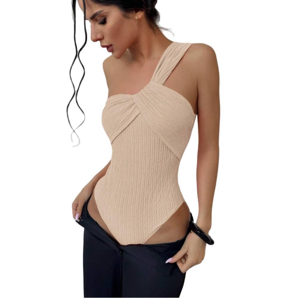 Luxury Ruched One-Shoulder Women's Swimsuit - Sexy and Stylish Swimwear