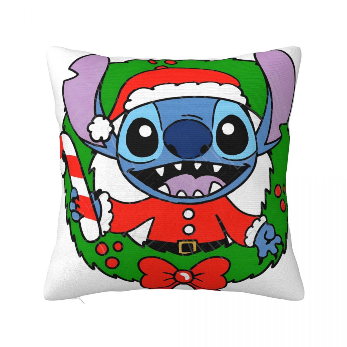 

Stitch Christmas Pillow Cover Square Pillow Case Cushion Cover Novelty Graphic Pillowcases For Sofa Bedroom Home Decor 30cmx30cm