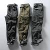 Autumn and Winter Velvet Multi Pocket Straight Leg Work Pants for Men, Casual Pants, Assault Pants, Quick Drying Pants
