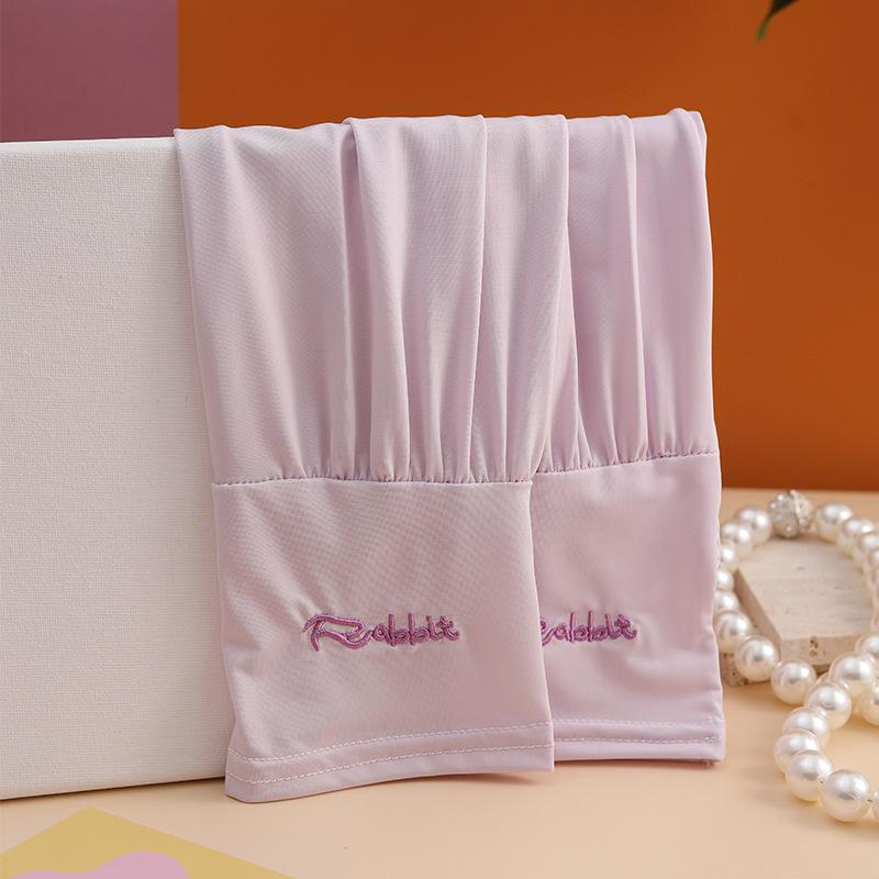 Uv Solar Arm Sleeves Woman Cycling Fingerless Gloves Cool Muff Summer Ice Silk Elastic Arm Cover Driving Anti-Sunburn Sleeve