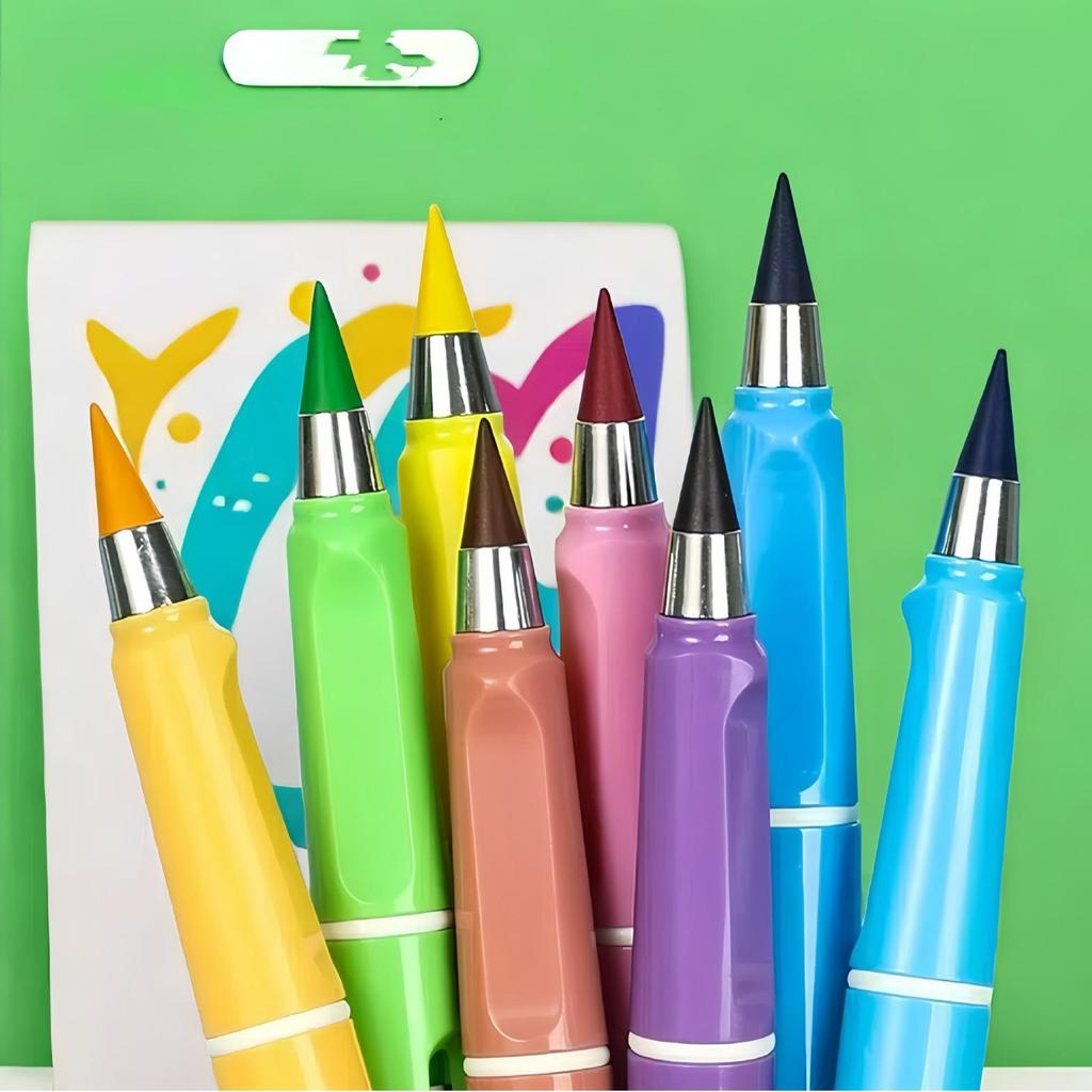12-Color Everlasting Colored Pencil with Innovative Black Technology