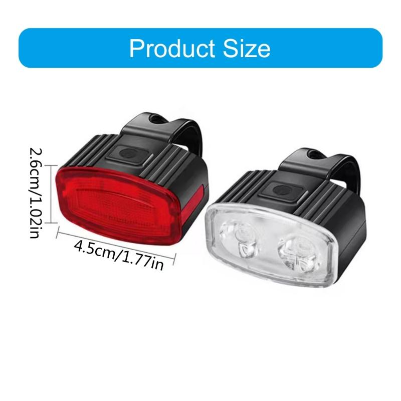 Waterproof Bike Front and Back Lights with High Intensity LEDs Simple Installs for Commuters & Outdoor Enthusiasts