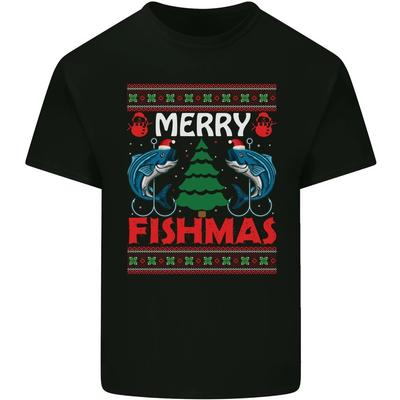 Merry Fishmas Fishing Christmas Tree T-shirt