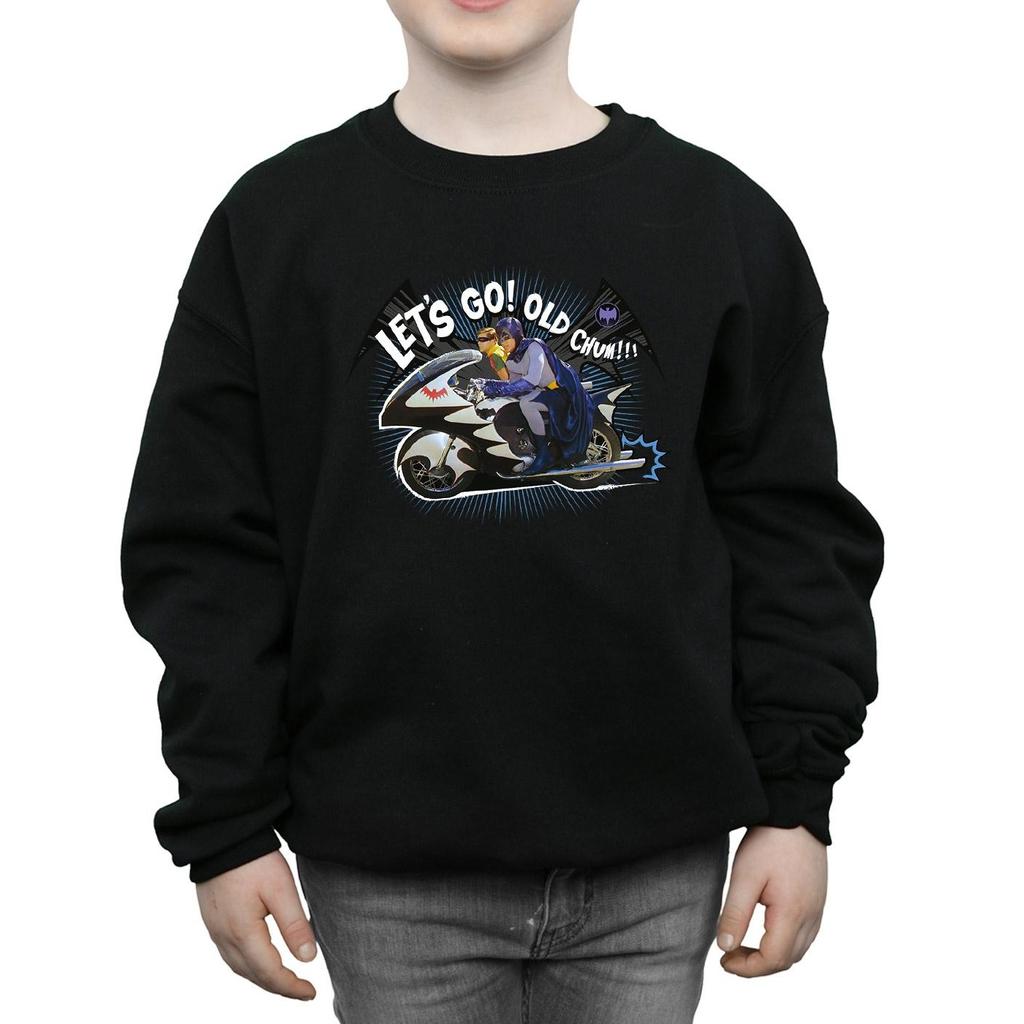 DC Comics Boys Batman TV Series Bat Bike Sweatshirt